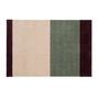 tica copenhagen - Stripes Horizontal Tapis, 60 x 90 cm, green / ivory / bordeaux