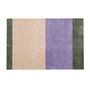 tica copenhagen - Stripes Horizontal Tapis, 60 x 90 cm, lilas / ivoire / vert