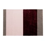 tica copenhagen - Stripes Horizontal Tapis, 60 x 90 cm, bordeaux / rose / sable