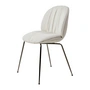 Gubi - Beetle Soft Dining Chair, rembourrage intégral, chrome noir / Reales (001)