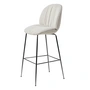 Gubi - Beetle Soft Bar Chair, rembourrage intégral, chrome noir / Reales (001)