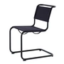 Thonet - S 33 V chaise, noir profond / deep (tissu Rohi Cento)