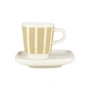 Marimekko - Oiva Piccolo Tasse à espresso avec soucoupe, white / sand