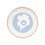 Marimekko - Oiva Unikko Assiette Ø 20 cm, blanc / bleu clair / orange