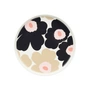 Marimekko - Oiva Unikko Assiette Ø 20 cm, white / charcoal / sand / pink