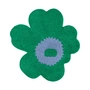 Marimekko - Unikko Tapis de bain, 73 x 74 cm, vert / bleu clair
