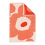 Marimekko - Unikko Serviette d'invité, 32 x 50 cm, blanc cassé / rouge orange