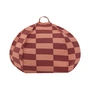 Nobodinoz - Vibes Pouf rond, Ø 70 x H 30 cm, maroon tiles