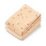 LIEWOOD - Linge en mousseline Lewis, en coton bio, mini butterfly, apple blossom mix (lot de 2)