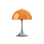 Louis Poulsen - Panthella 250 Portable V3 Lampe de bureau LED rechargeable, chromée / originale opale orange