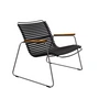 HOUE - CLICK Roomy Outdoor Lounge Chair, noir