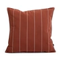 HAY - Terrazza Outdoor Coussin, 60 x 60 cm, rayures fines, terracotta