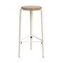 TipToe - BIG LOU Tabouret de bar, chêne / cream white