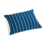 HAY - Outdoor Market Coussin 45 x 35 cm, bleu avec rayures beiges