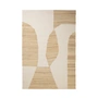 Broste Copenhagen - Tapis « Lumi », 140 x 200 cm, blanc / naturel