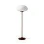 Gubi - Stemlite Lampadaire H 110 cm, noir-rouge / opale