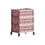 HAY - Table d'appoint sur roulettes, medium, blush, recycled