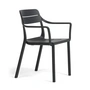Cassia Chaise avec accoudoirs, anthracite