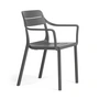 Cassia Chaise avec accoudoirs, basalto