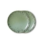HKLiving - 70's Assiette, Ø 17,5 cm, fleck (set de 2)