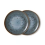 HKLiving - 70's Assiette, Ø 22 cm, mineral (set de 2)
