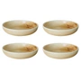 HKliving - Chef Ceramics Assiette creuse, Ø 21,5 cm, rustic cream/brown (set de 4)