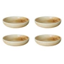 HKliving - Chef Ceramics Assiette creuse, Ø 19,3 cm, rustic cream/brown (set de 4)