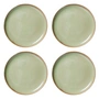 HKliving - Chef Ceramics Assiette, Ø 26 cm, moss green (set de 4)