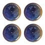HKliving - Chef Ceramics Assiette, Ø 20 cm, rustic blue (set de 4)