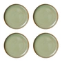 HKliving - Chef Ceramics Assiette, Ø 20 cm, moss green (set de 4)