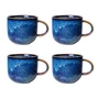 HKliving - Chef Ceramics Gobelets, 320 ml, rustic blue (set de 4)