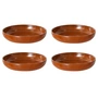 HKliving - Chef Ceramics Assiette creuse, Ø 21,5 cm, burned orange (set de 4)