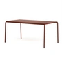 TipToe - Panorama Table de jardin, 160 x 90 cm, brick red