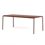TipToe - Panorama Table de jardin, 190 x 90 cm, brick red