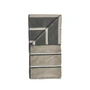 Zone Denmark - Serviette de bain Sauna, 70 x 140 cm, Eucalypus / Olive Green / Soft Grey