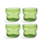 & klevering - Petal Verre à boire 150 ml, vert (set de 4)