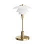 Louis Poulsen - PH 1/1 Lampe de table LED portable à batterie, laiton / verre opale