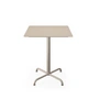 HOUE - Pico Table de jardin, 60 x 60 cm, piétement 4 étoiles, beige