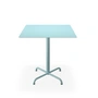 HOUE - Pico Table de jardin, 70 x 70 cm, piétement 4 étoiles, bleu glacier