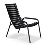 HOUE - ReCLIPS Outdoor Fauteuil de détente, noir