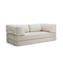 Innovation Living - Cozypad Canapé-lit, 2 coussins de dossier en L, ivory (tissu 594 Corduroy)