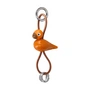 Kay Bojesen - Porte-clés oiseau, métal, cuir naturel orange