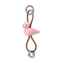 Kay Bojesen - Porte-clés oiseau, métal, cuir naturel rose