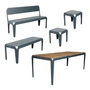 Weltevree - Bended Wood Set, gris-bleu (RAL 5008)