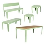 Weltevree - Bended Wood Set, vert pâle (RAL 6021)