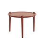 Design House Stockholm - Aria Table d'appoint low, Ø 50 x 37 cm, rouge