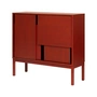 Design House Stockholm - Layer Sideboard avec pieds, rouge