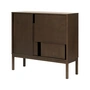 Design House Stockholm - Layer Sideboard avec pieds, chêne foncé