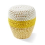 POLSPOTTEN - Dot Tabouret, rayé, blanc