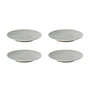 Broste Copenhagen - Assiettes à dessert « Grød », Ø 20 x H 2,4 cm, couleur sable (lot de 4)